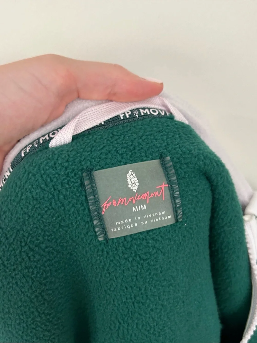 NWT Free People Movement Hit The Slopes Hoodie Green/Purple/White Size Medium